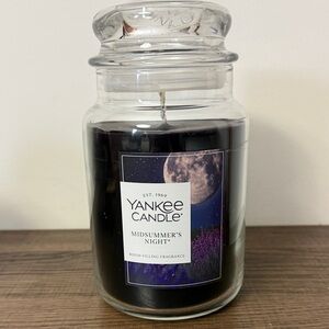 Yankee Candle Midsummer's Night Midnight Black Jar